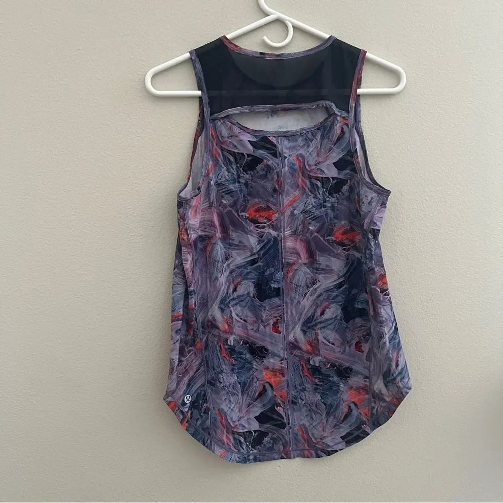 Lululemon Women’s Sculpt Tank size 6 Purple Red Design